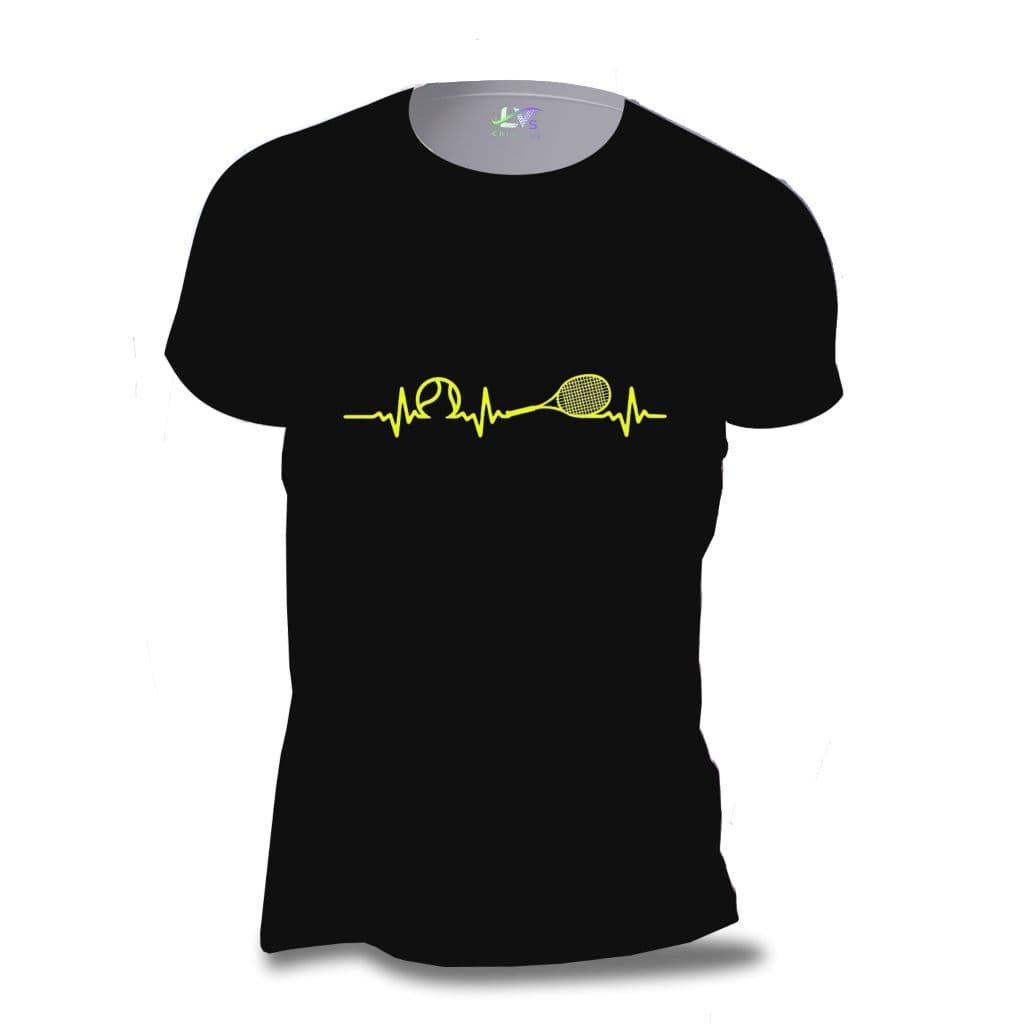 Camiseta Tennis Tenis Esporte Beach Tennis Casual Eletro Raquete Bolinha 100% Algodão Beach Café