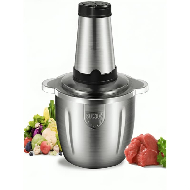 3 LitrosTriturador De Alimentos Carne e Legumes Processador Elétrico 110V