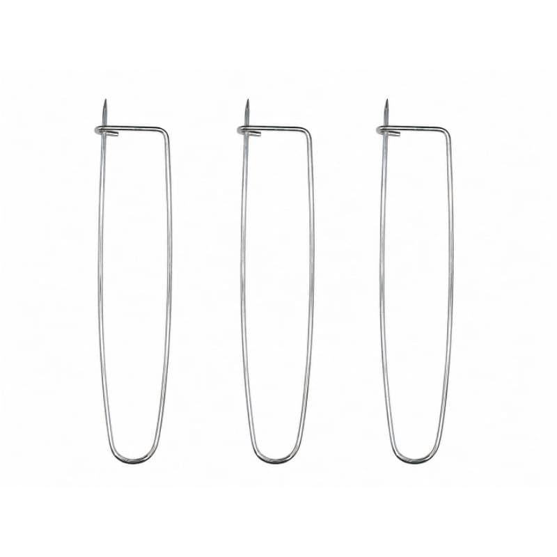 Kit com 3 Alfinetes de Segurança Grandes para Costura e Artesanato