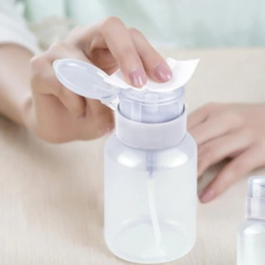 Frasco Pump Dosador Acetona Removedor Manicure Plastico 150ml
