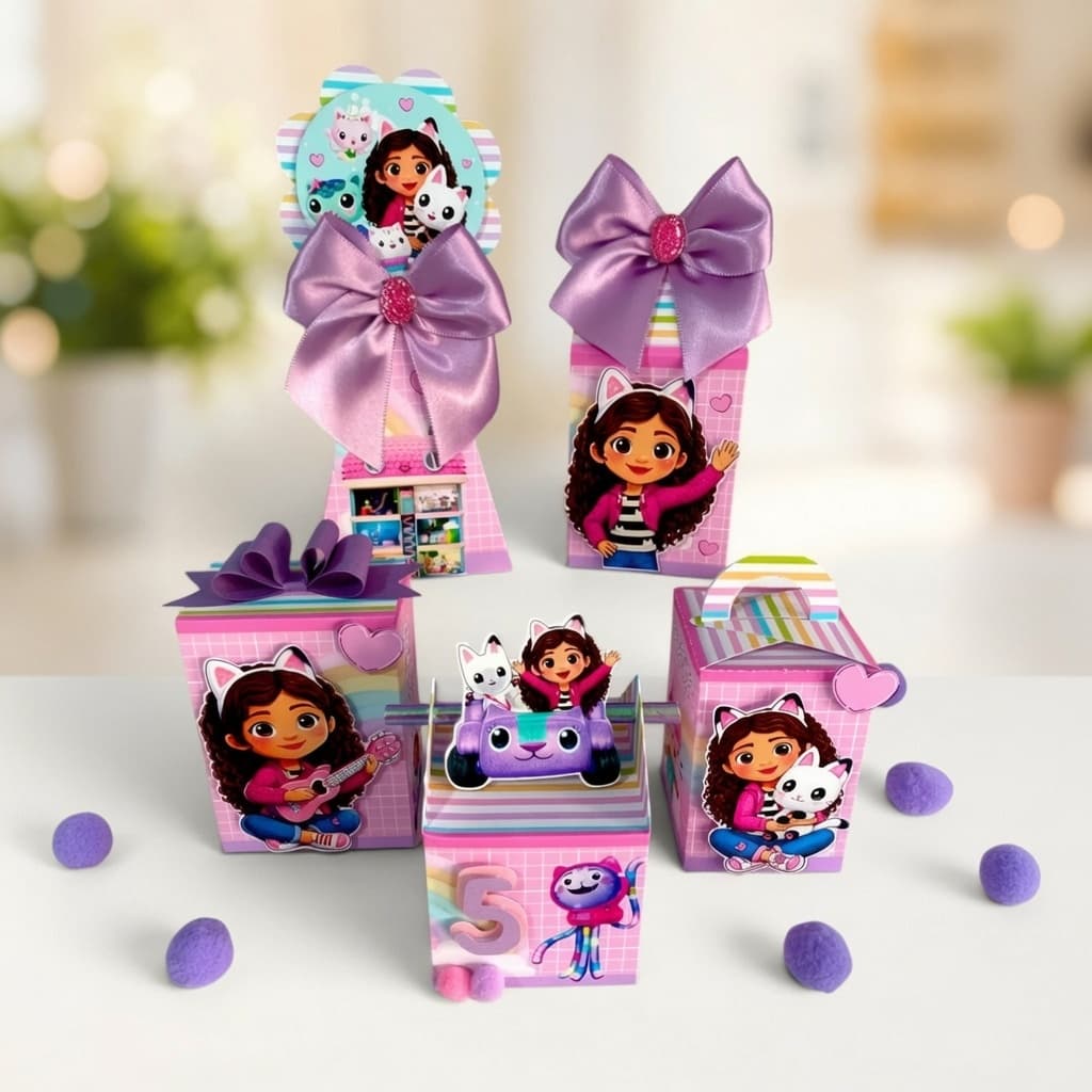 Kit Caixinhas Semi Luxo A Casa Magica Da Gabby Lembrancinha Festa Aniversário Personalizados