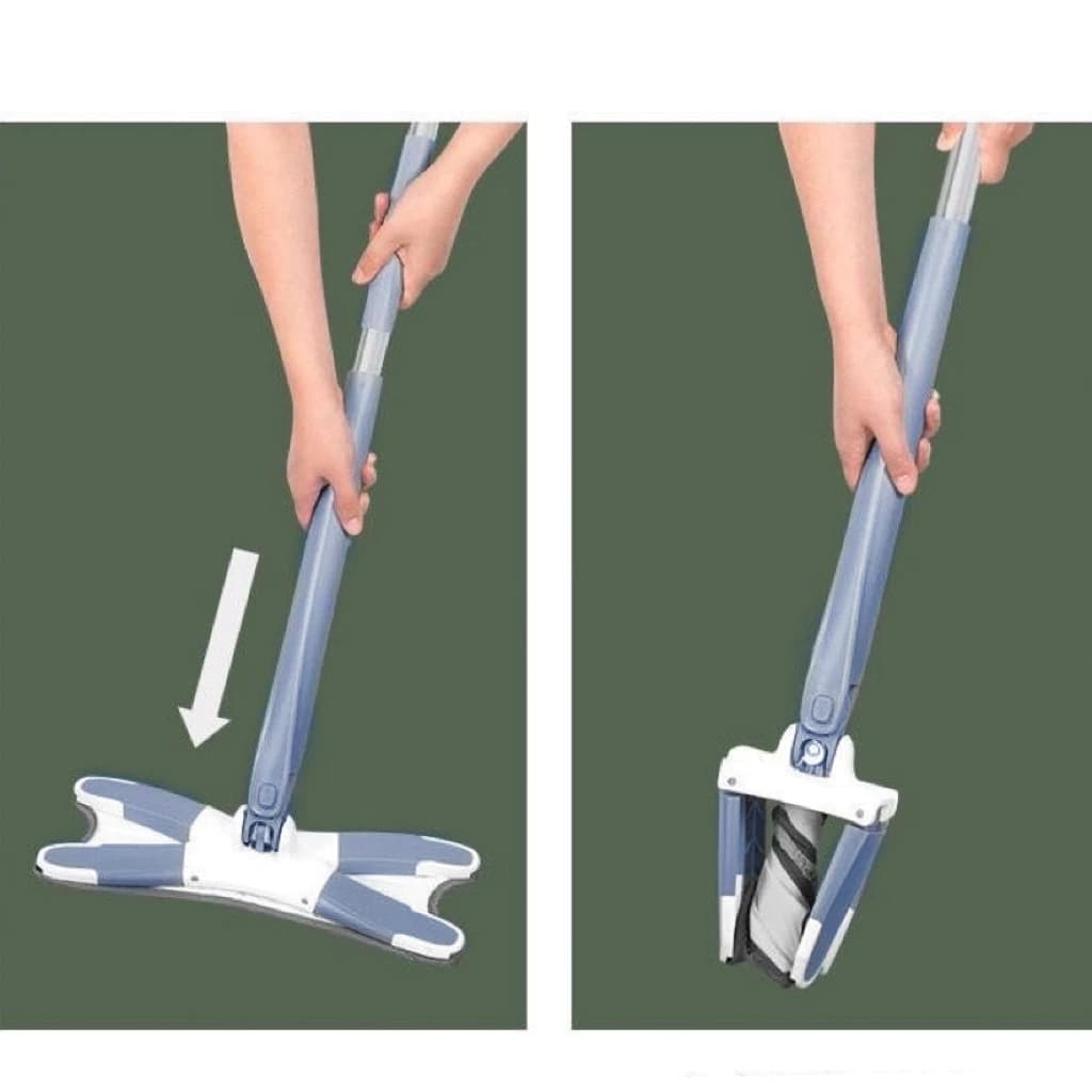 Mop X Giratório Automático – Limpe Sem Molhar as Mãos e Sem Se Cansar