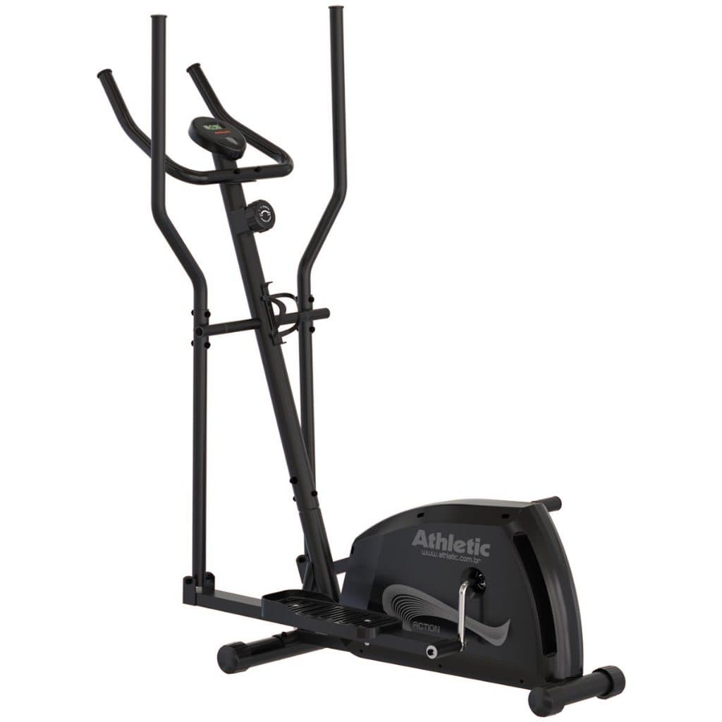 Elíptico Athletic Action 8 Níveis Magnéticos Suporta 140kg Silencioso e sem Impacto Treino Completo