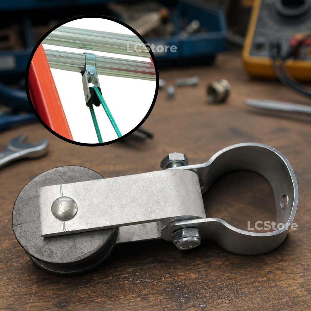 ACESSÓRIO / REPOSIÇÃO Escada Extensível em Fibra de Vidro Profissional - Roldana de Nylon Superior WBertolo