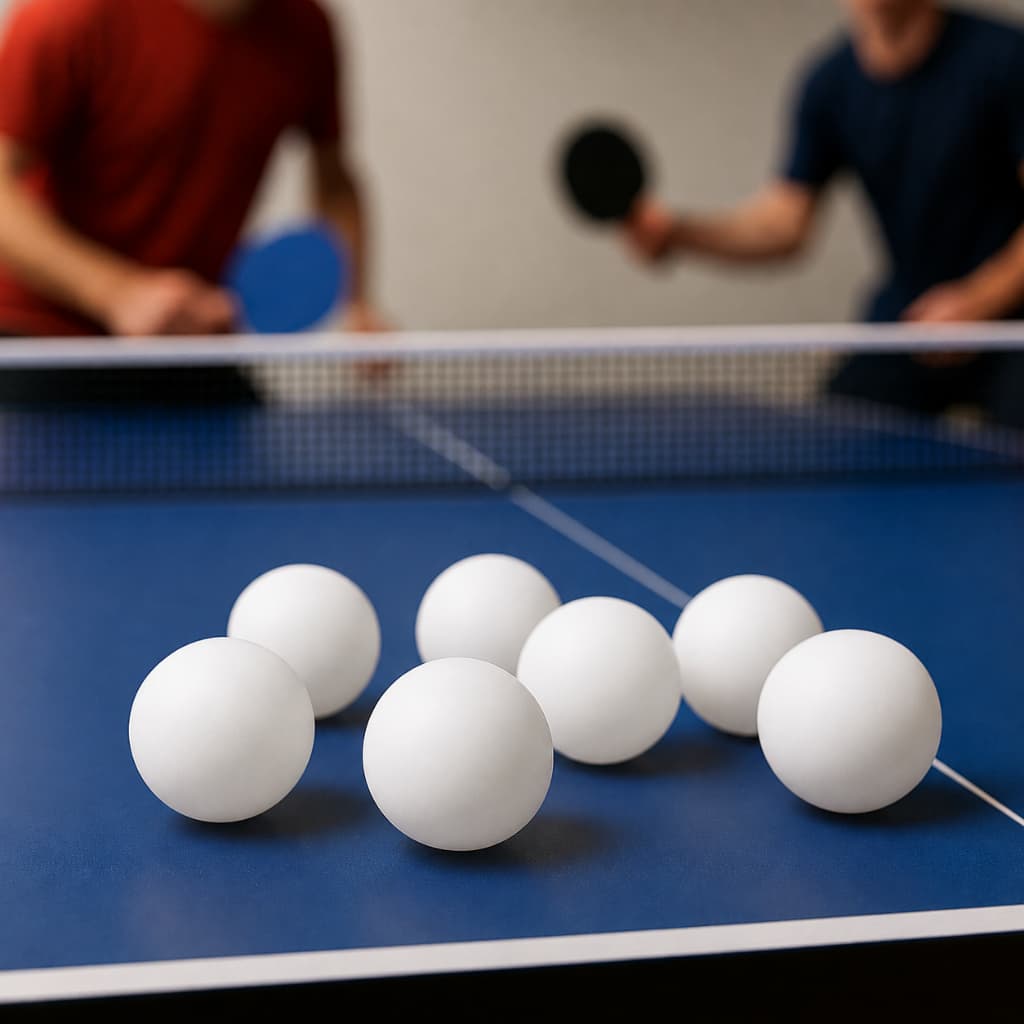 Bolinhas De Ping Pong Sortidas Cartela Com 6 Unidades   Para Jogos E Diversão