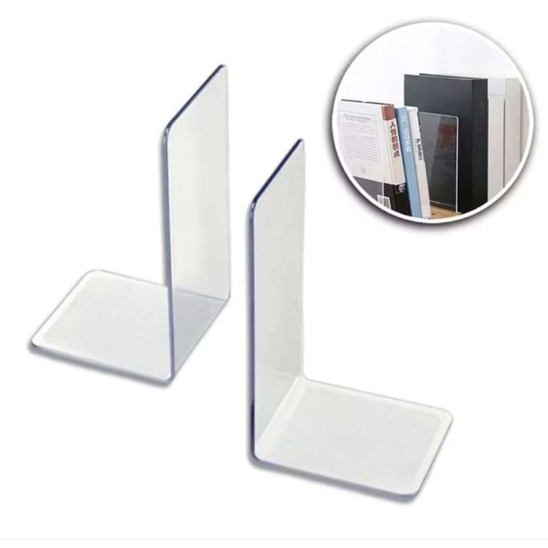 Aparador de Livros KIT 2 UN - Suporte/Apoio para Livros em Acrílico, Balcão, Estante, Organizador