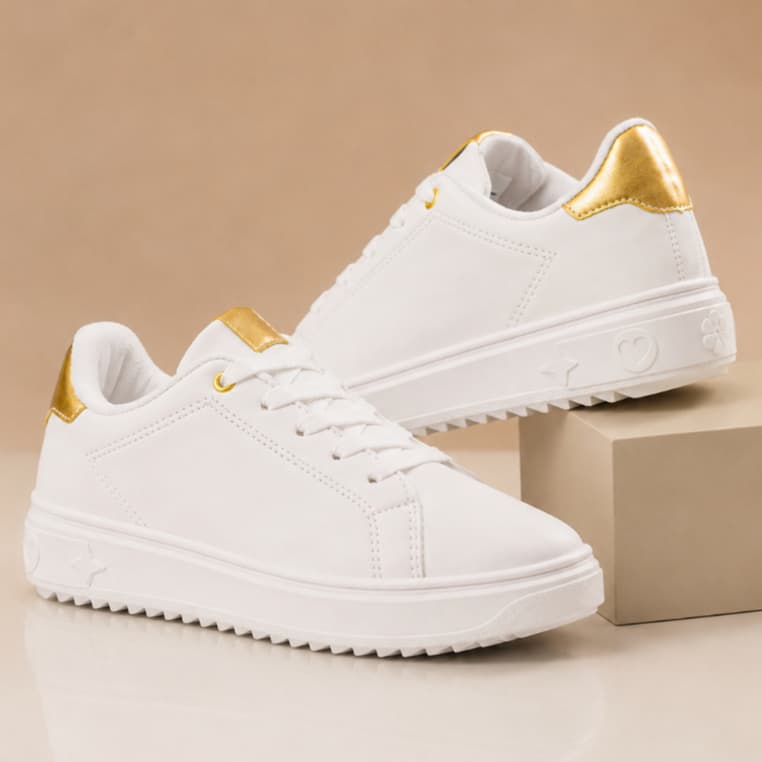 Tênis Feminino Casual Sola Alta Plataforma Moda Tendência Estilo