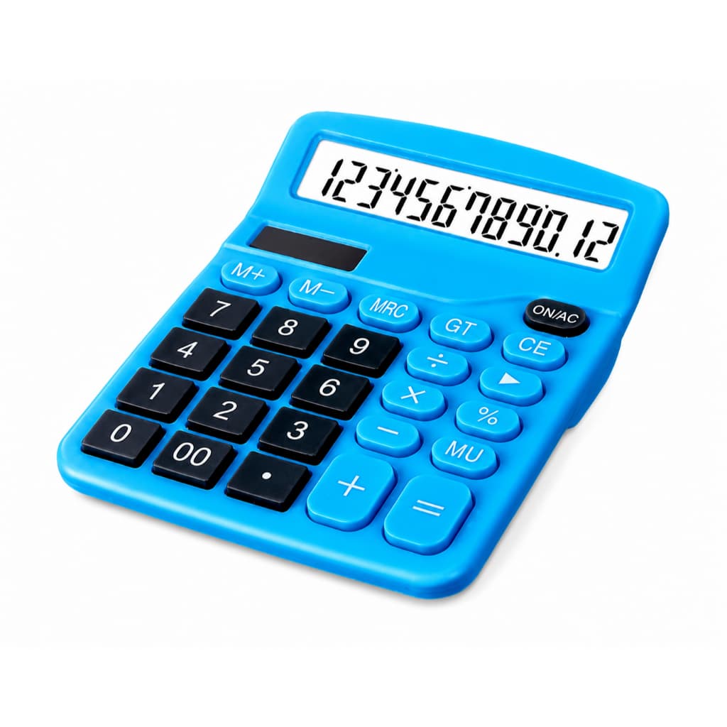 Calculadora de Mesa 12 Dígitos com Teclas Grandes e Funções Financeiras