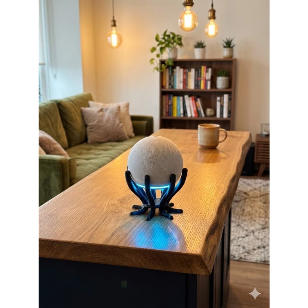 Suporte Para Alexa Echo Dot 4 E 5 Design Elegante Decorativo Vários Ambientes