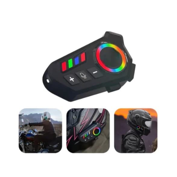 Fone de Ouvido de Capacete Moto Bluetooth Controle De Voz microfone para moto intercomunicador