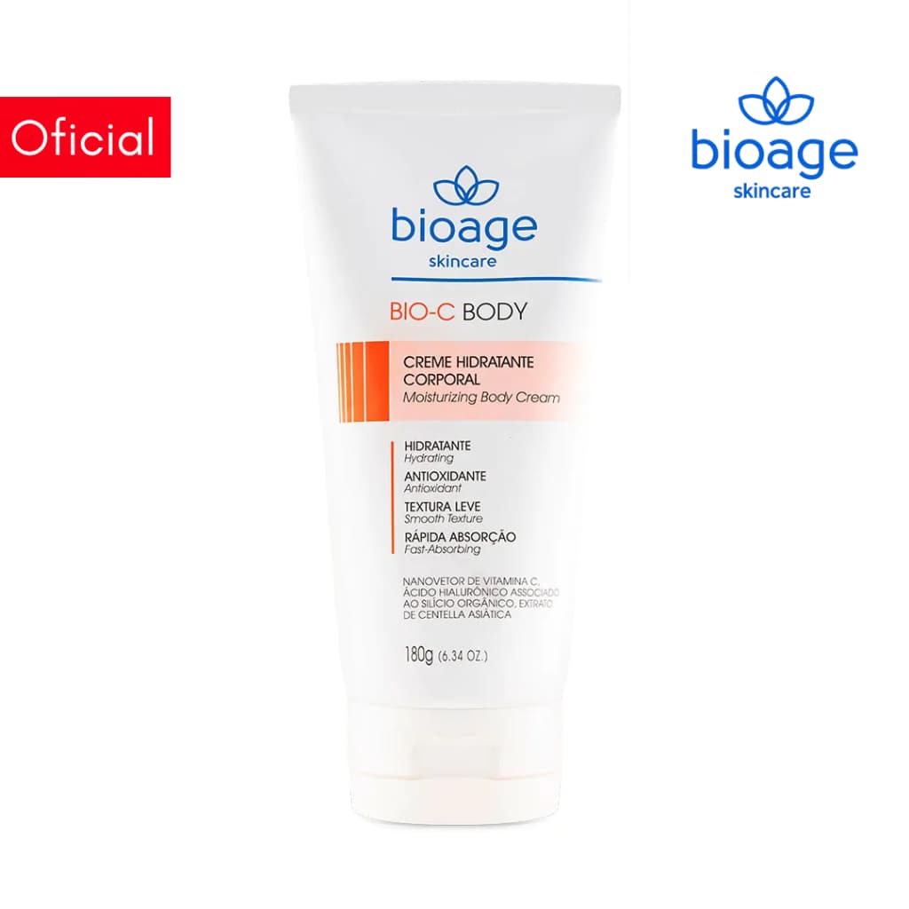 Bioage Creme Hidratante Corporal com Vitamina C Antioxidante e Firmador Imediato - Bio-C Body 180g