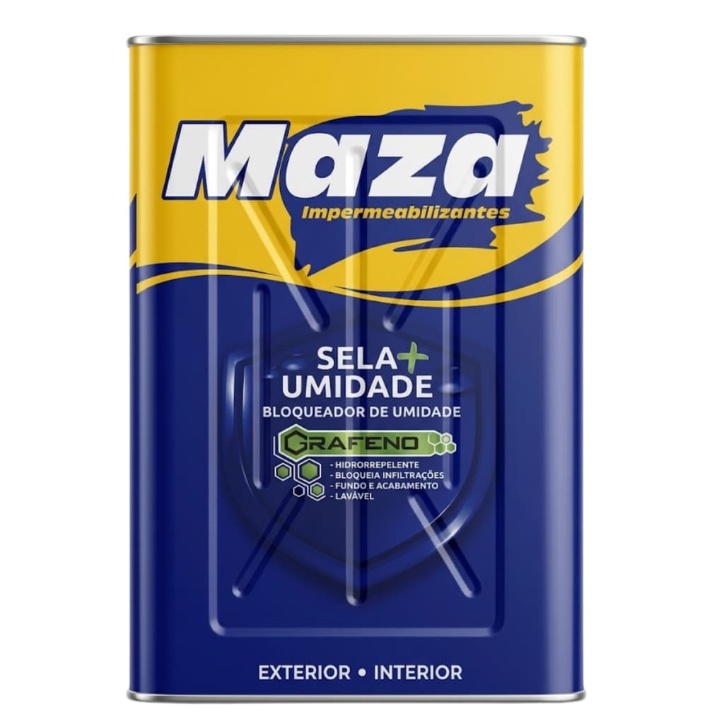 Maza Sela Umidade 18L Impermeabilizante Bloqueador de Infiltração e Mofo