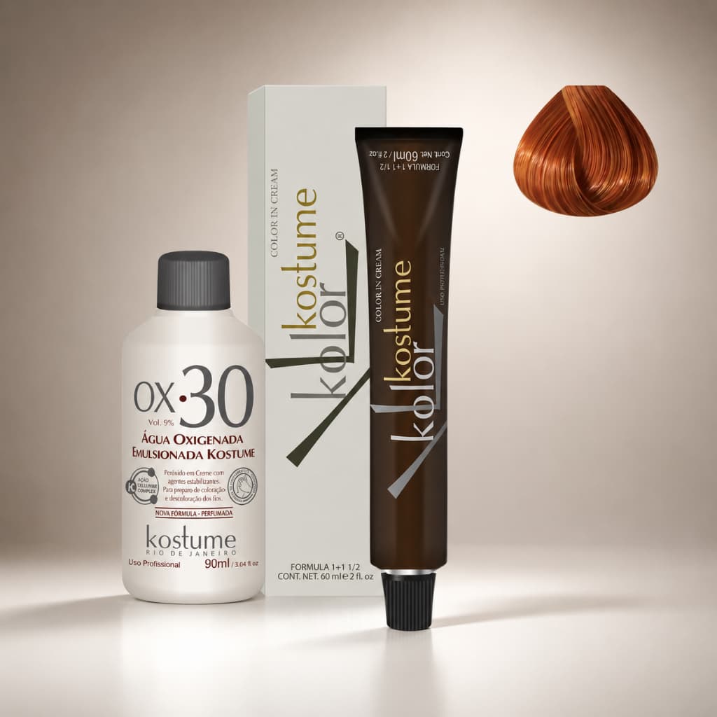 Kit Coloração Kostume Kolor 8.40 + Ox 30 vol - 90ml