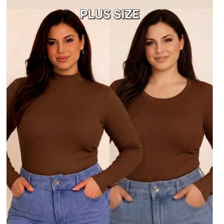 Blusa Termica Feminina Blusa De Frio Feminina Blusa Gola Alta Blusas Cacharrel  Plus Size G1