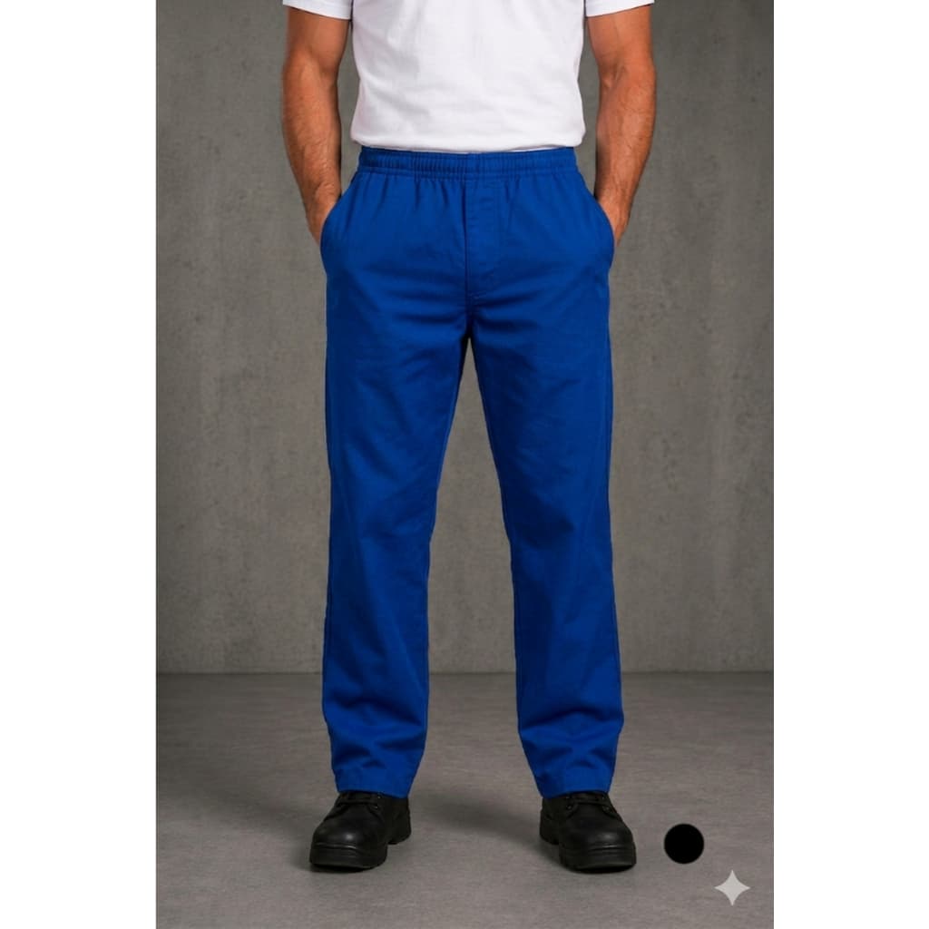 Calça De Brim Profissional Uniforme Pesado Elástico Cós Inteiro Para Obra Pedreiro Pintor Mecânico Serviços Geral