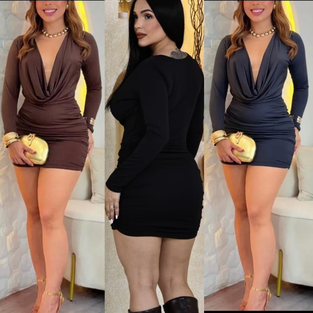 VESTIDO SUPLEX CURTO FEMENINO