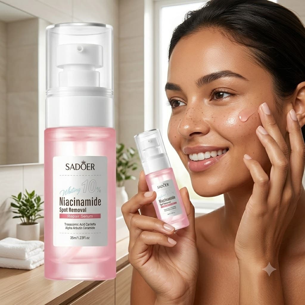 serum facial Clareador Sadoer Niacinamida 10% Antimanchas Reparação 35ml