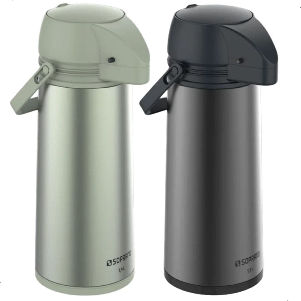 Garrafa Térmica Bomba De Pressão Soprano Single 1,9l