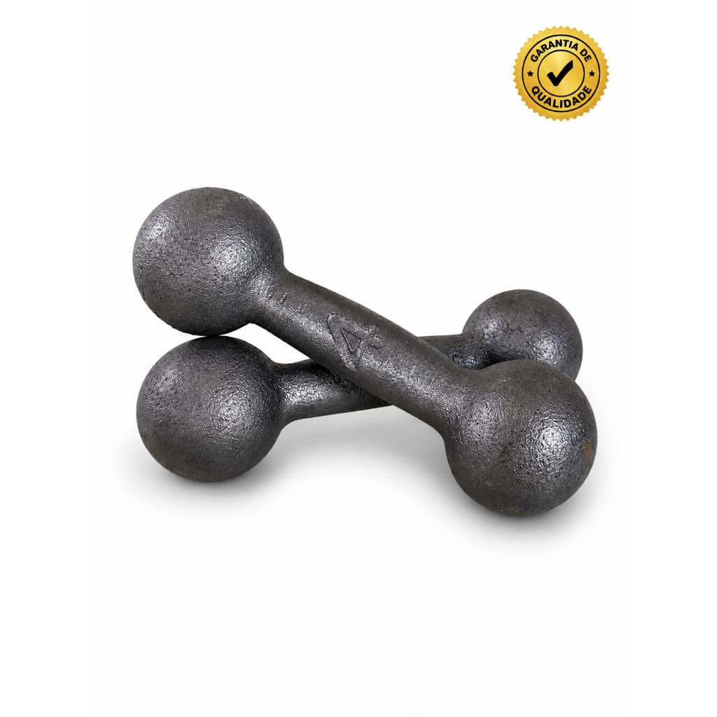 Halter Par 4kg Cru 2 Unidades Academia Musculação Crossfit Treino Funcional em Casa Fisioterapia Fitnes Calistenia