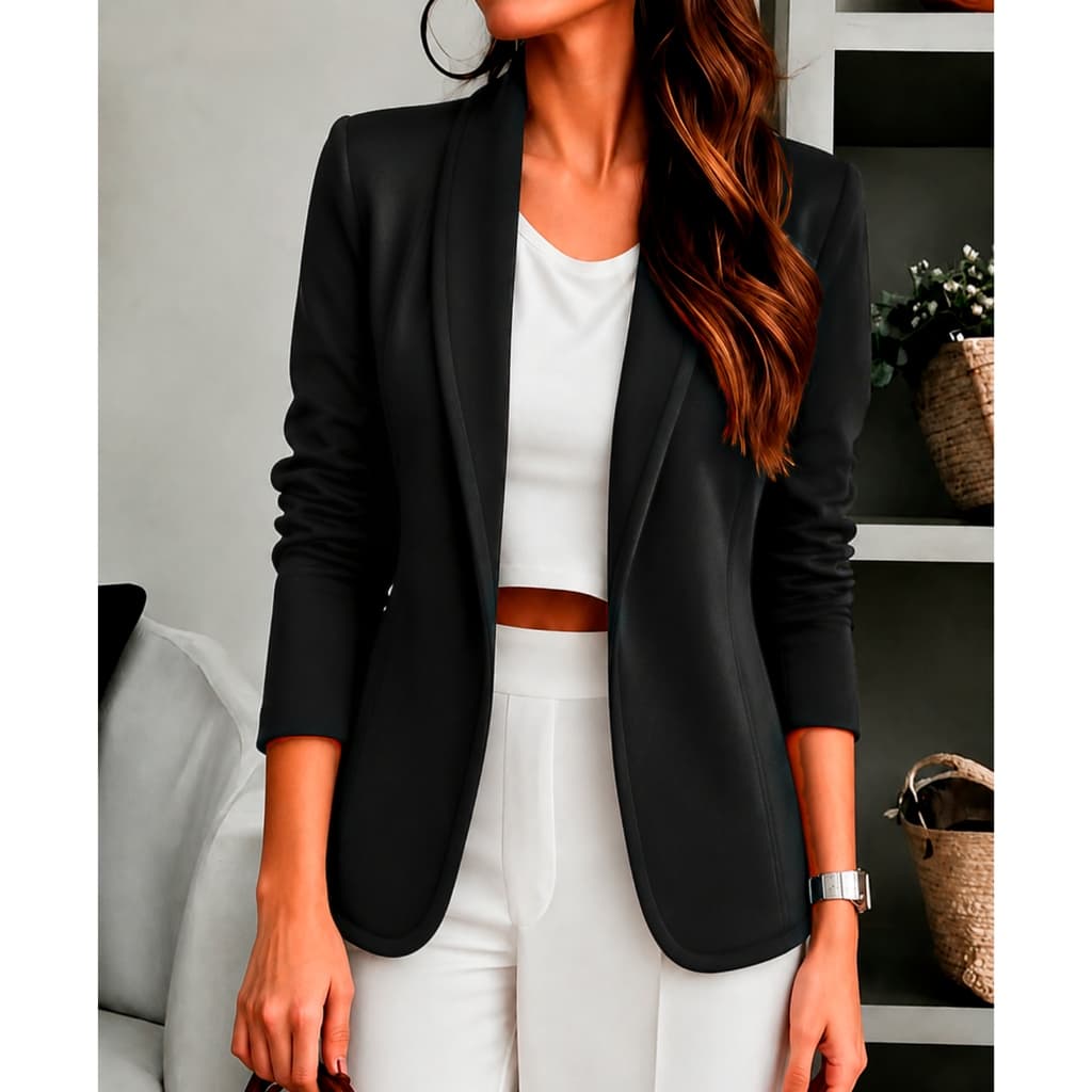 Blazer Feminino Casaquinho Acinturado Terninho Ale Vieira