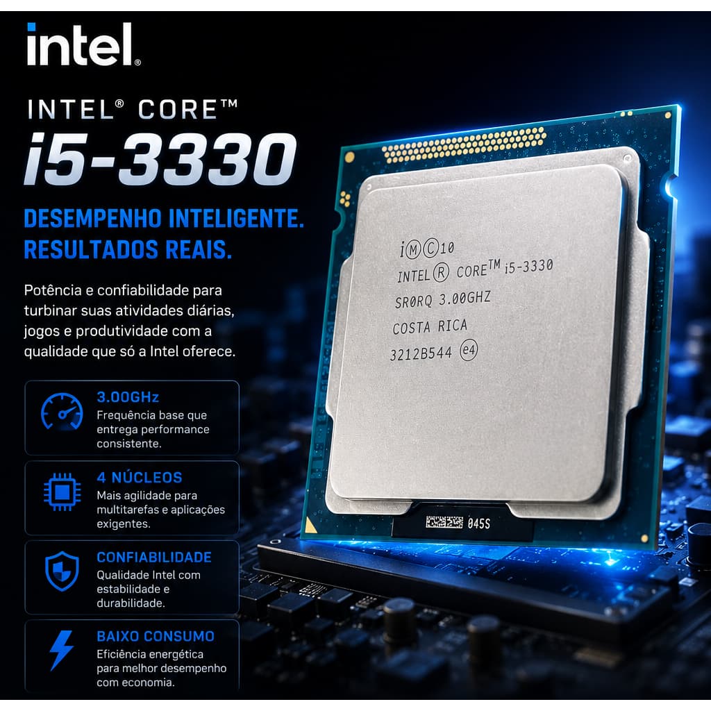 Processador Intel Core i5 3330 3.2GHz 4 Núcleos intel hd graphics