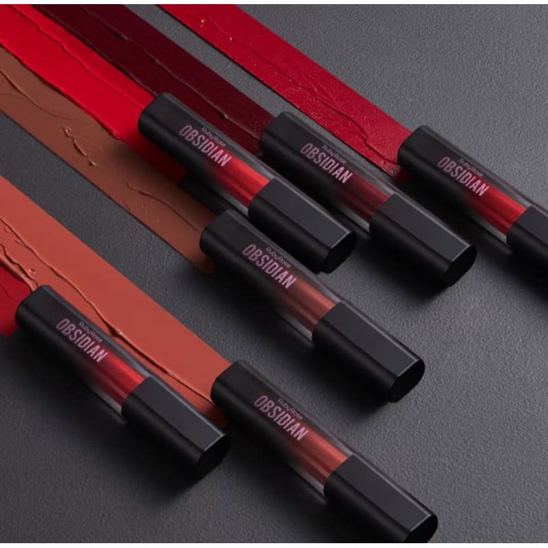 Batom Líquido Ruby Rose Obsidian 3,6ml Alta Pigmentação Longa Duração Original