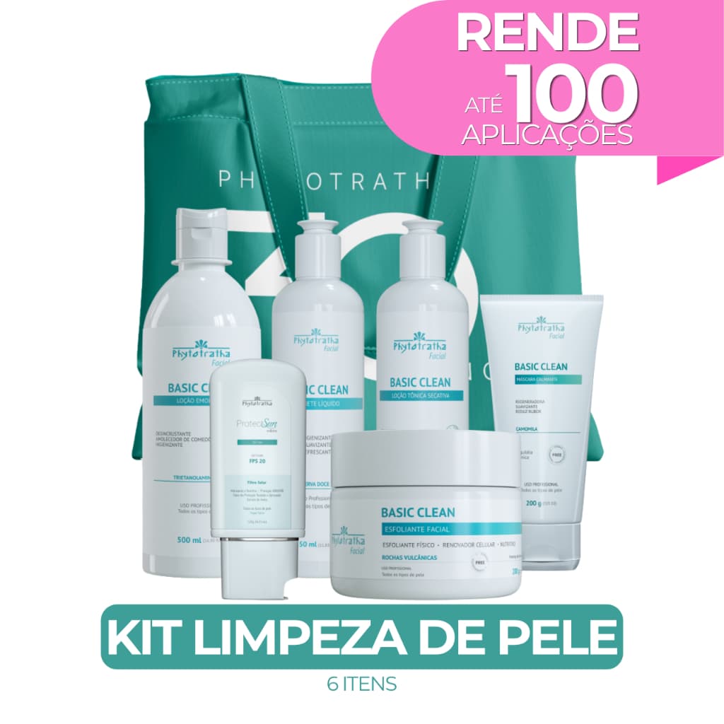 Limpeza De Pele Fácil Completa - 6 Itens Phytotratha