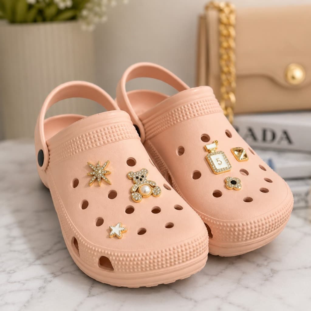 Babuche Crocx Com Pingente Promoção Feminino