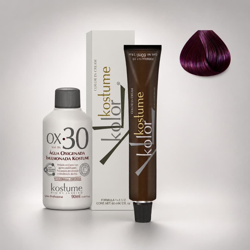 Kit Kostume Kolor Marsala 6.26 60ml + OX 30 vol - 90ml