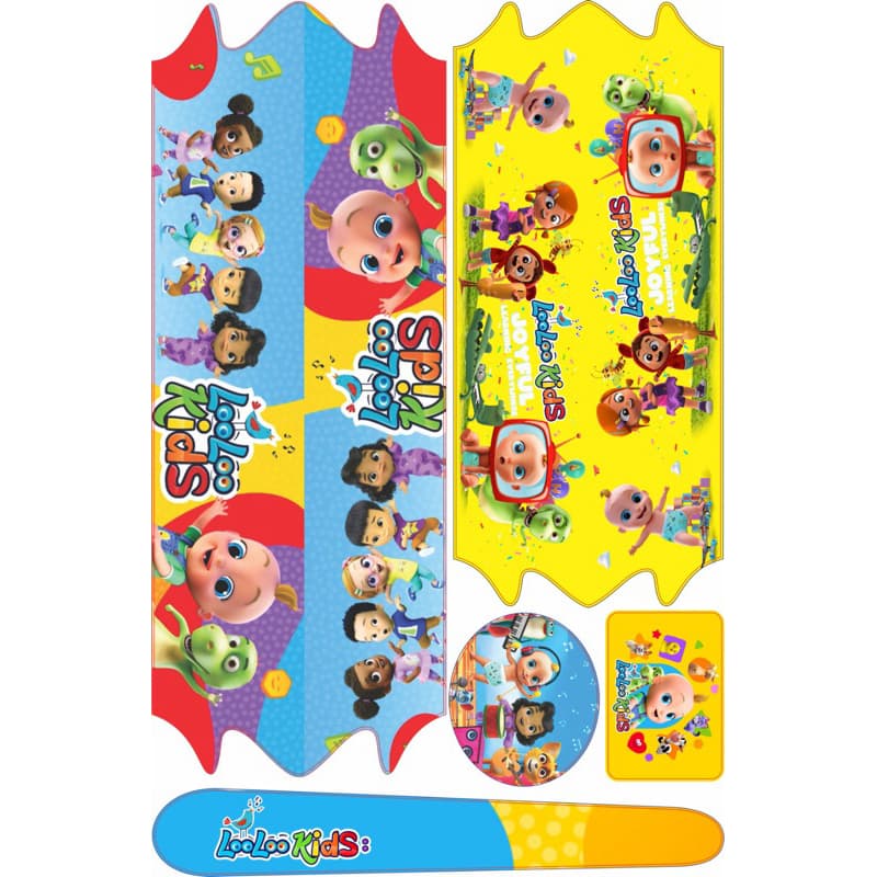 Adesivos  looloo kids Para Bicicleta Infantil personagem  Aros 12\14\16\20\24