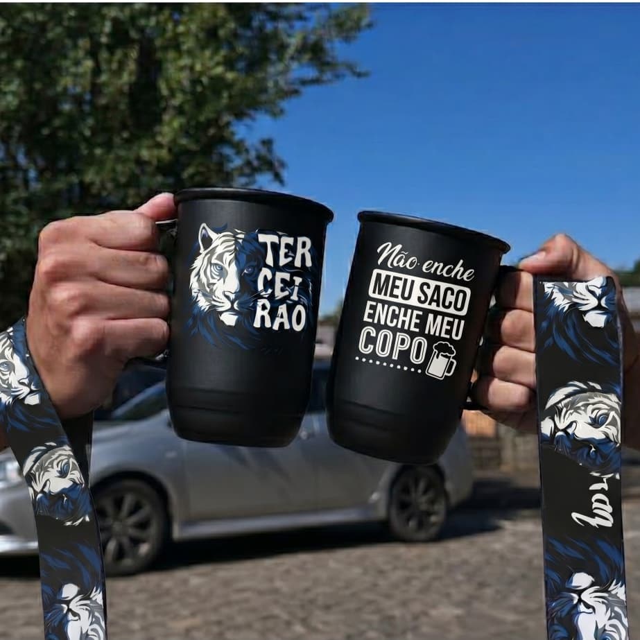 Caneca Terceirão 2026 Personalizada com Tirante | Presente Formatura Exclusivo
