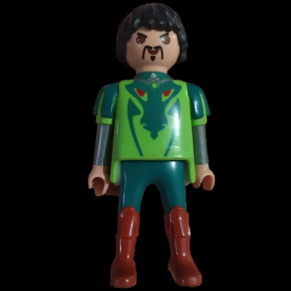 Verde Medieval Geobra 2009 Boneco Playmobil Cavaleiro Do Dragão