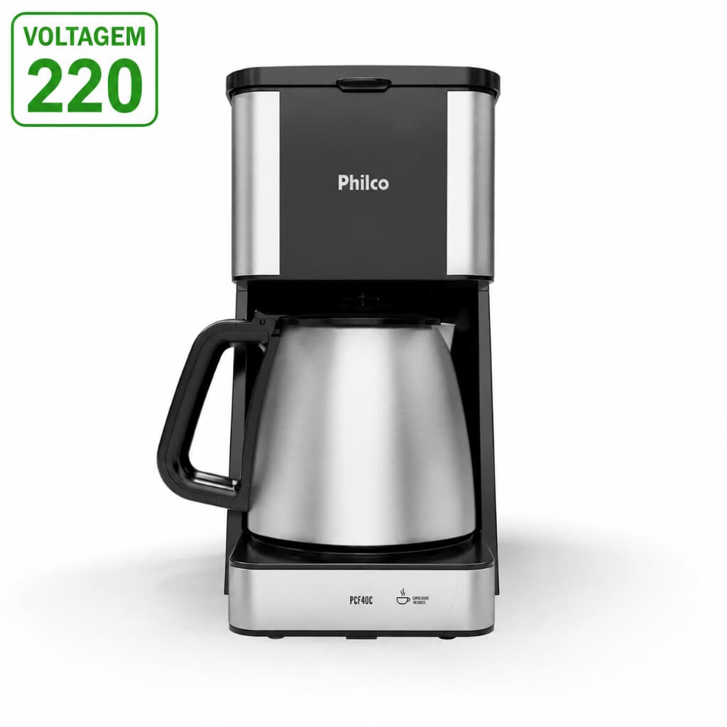 Cafeteira Philco Inox 220V com Filtro Permanente - PCF40C