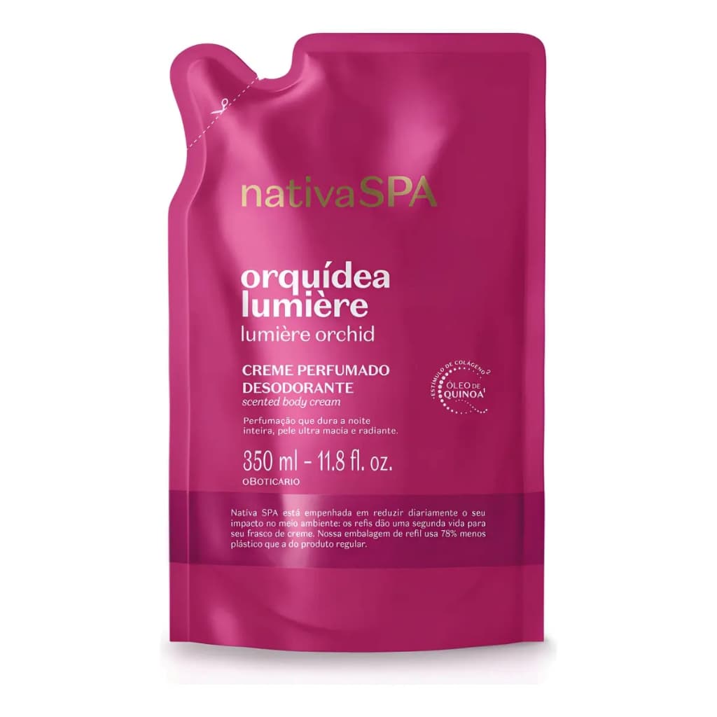 O Boticário Refil Creme Perfumado Nativa Spa Orquídea Lumièr