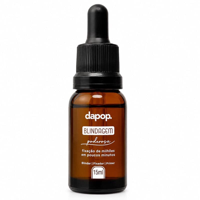 Blindagem Dapop 3 em 1 15ml - Hidratação, Fixação e Primer Facial