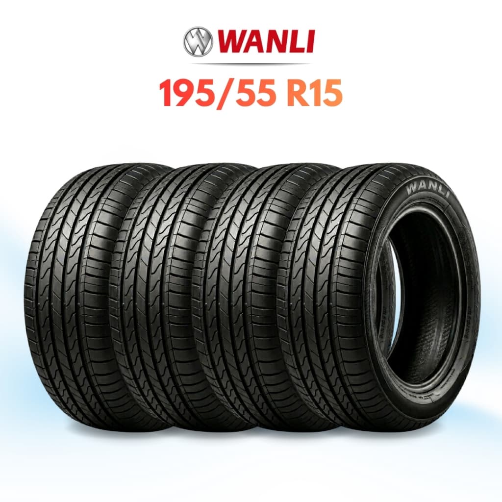 Jogo 4 Pneus Novos Aro 15 Wanli 195/55 R15 Segurança Conforto Durabilidade Melhor Custo Benefício
