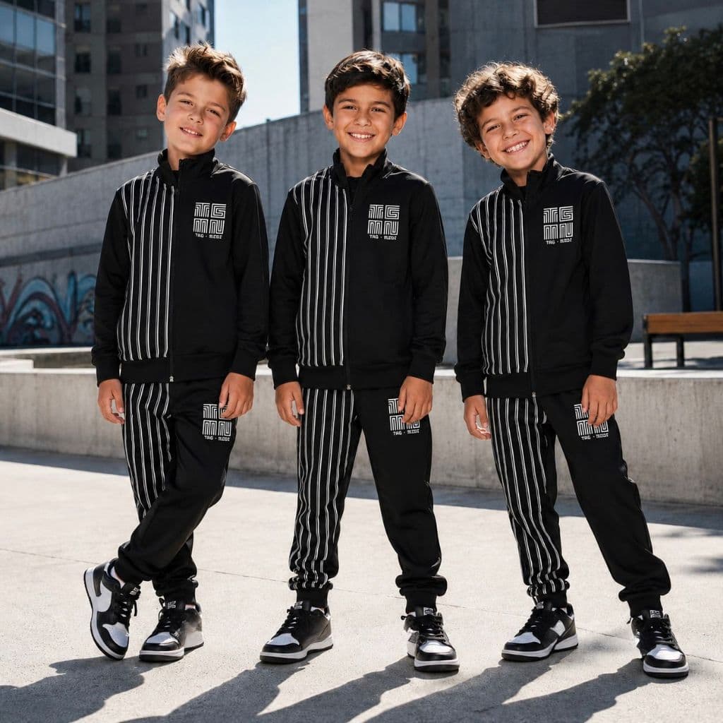 Conjunto Infantil Masculino Casaco com Zíper + Calça Jogger | Chimpa Flanelada | 2 a 14 Anos
