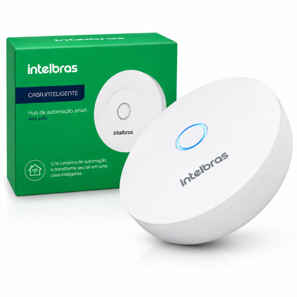 Hub Central de Automação Zigbee Wifi Intelbras MCA 1002 Compatível Alexa Google