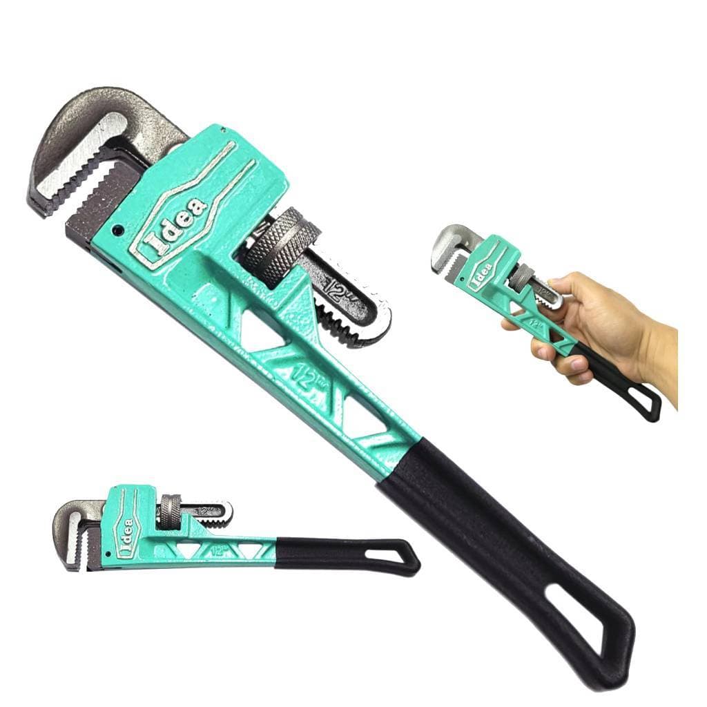 Chave Grifo Americana 12" Para Cano e Tubo Aço Forjado Cabo Emborrachado