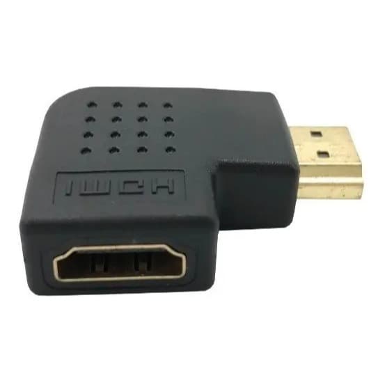 ADPTADOR HDMI MACHO PARA  FEMEA HORIZONTAL DIREITA