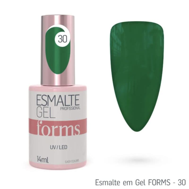 Esmalte Forms Verde Escuro profissional 30 10ml LIVRE de TРО Е НЕМА
