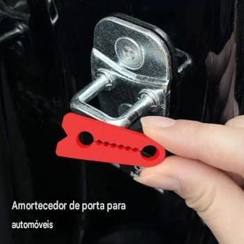 Kit 4 Amortecedor Silenciador Borracha Fechadura Porta Carro Universal