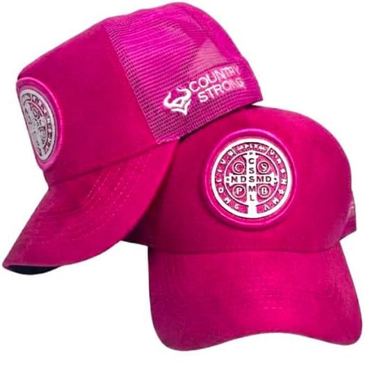 Boné São Bento Country Strong Premium Bordado Aba Curva 7cm Ajustável Unissex Alta Qualidade Estilo Rodeio