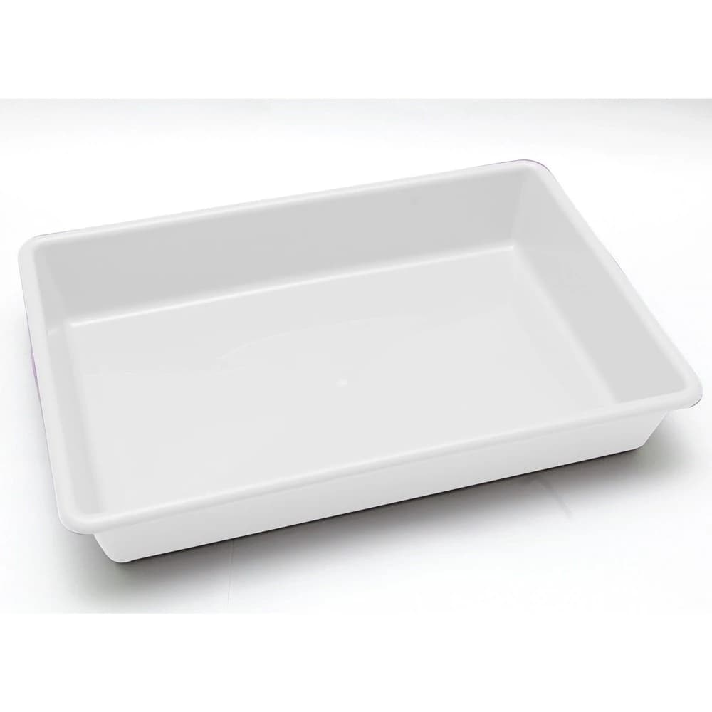 Bandeja Plástica Retangular Branca Multiuso