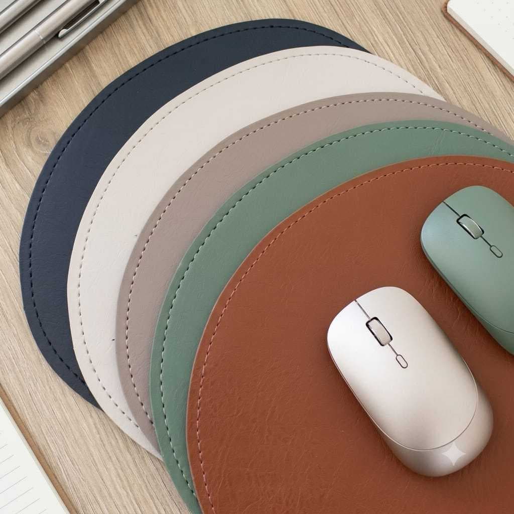 Mouse pad premium em Couro ecológico antiderrapante