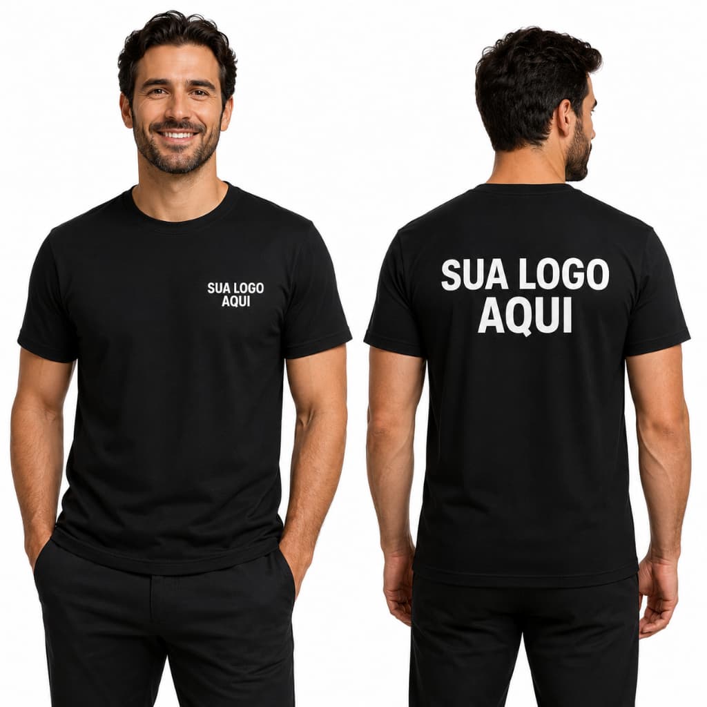 Camiseta Uniforme Personalizada em Malha Fria PV com Sua Logo