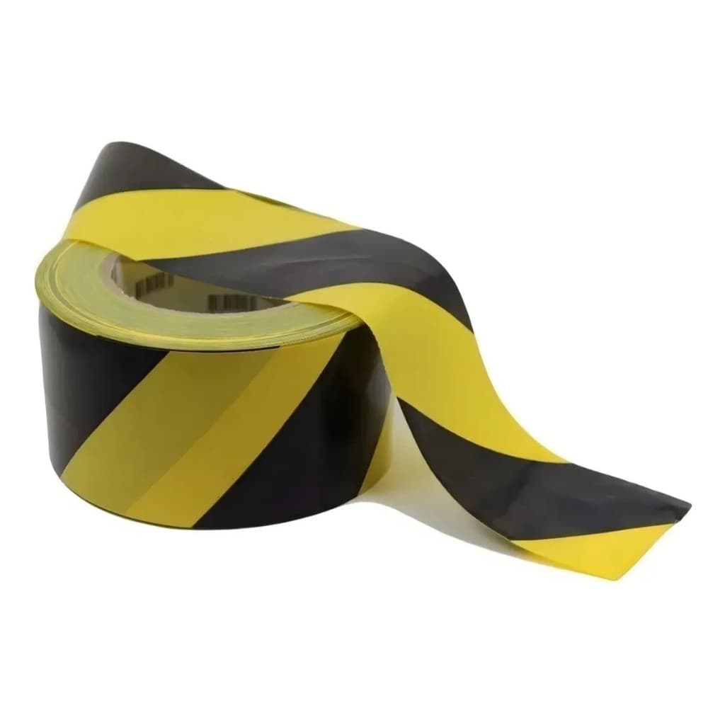Fita Demarcação Zebrada Ecoconvert Preto 200m x 70mm