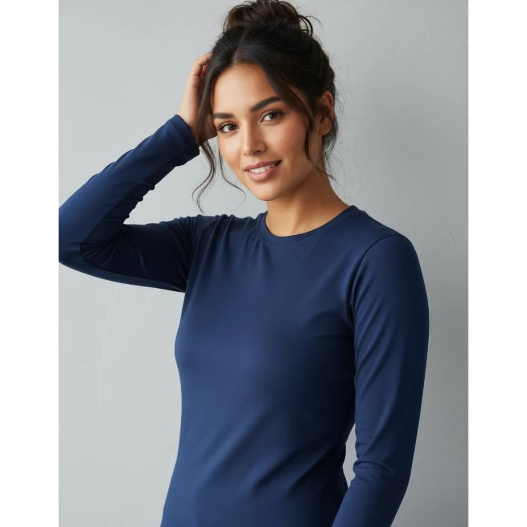 Camisetas Feminina Manga Longa Segunda Pele Proteção Solar Uv Camiseta Esportiva GLK Sports