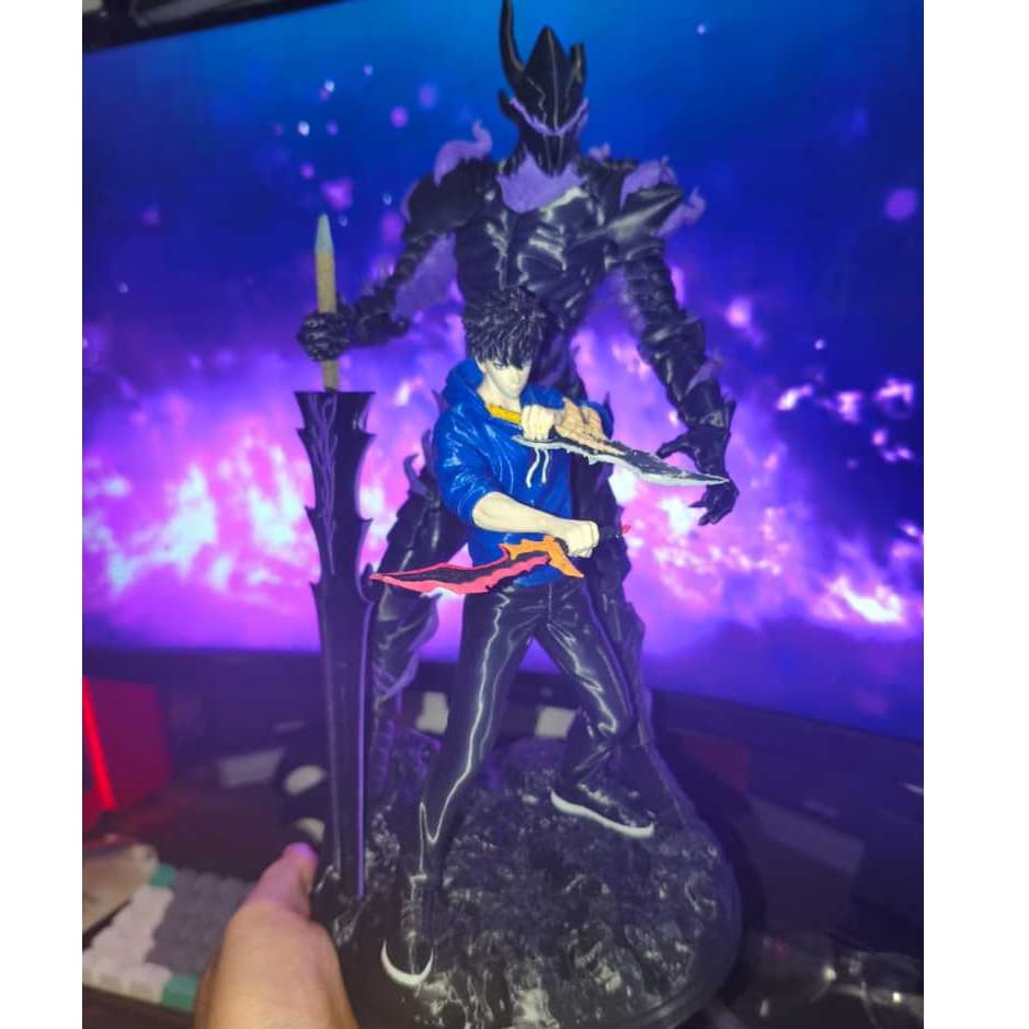 Figure Sung Jin Woo e Igris Solo Leveling