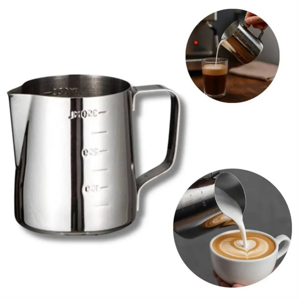 Jarra Barista Inox 350ml Leiteira Café Cappuccino